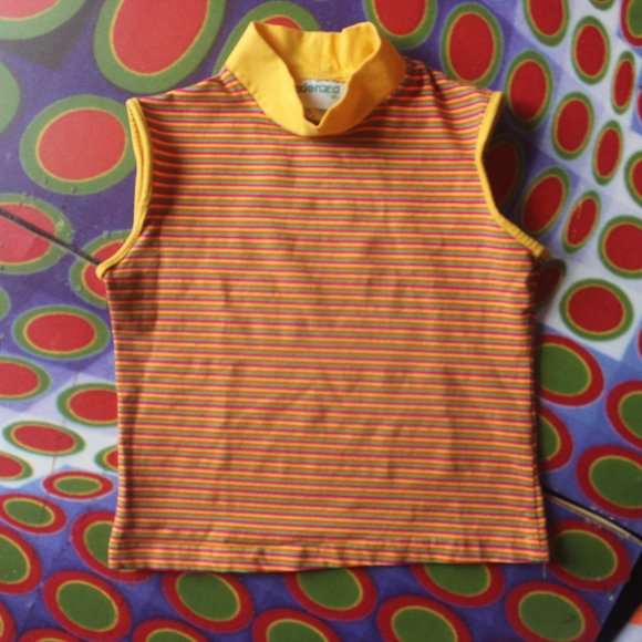 Striped Turtle Neck 90s - Picture 1 of 5